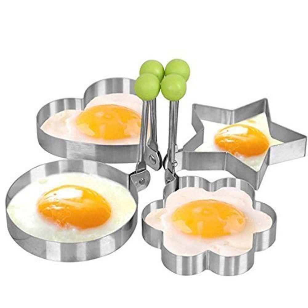 Pack X5 Diseños Moldes Para Hacer Huevos Fritos Cocina-2