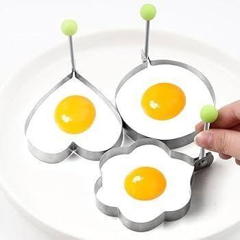 Pack X5 Diseños Moldes Para Hacer Huevos Fritos Cocina-4