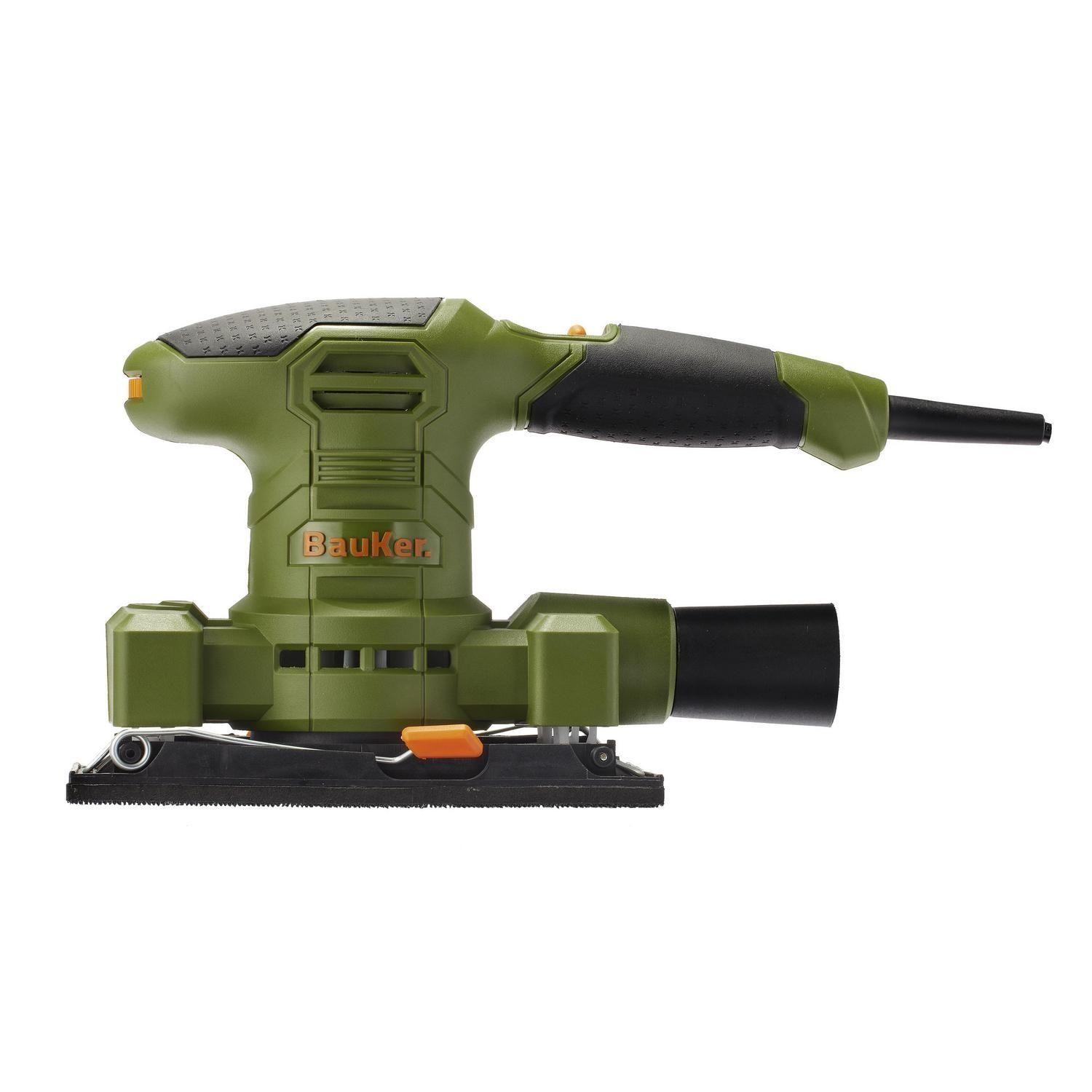 Lijadora Palma Orbital Eléctrica 200w 1/3 Bauker Color Verde-2