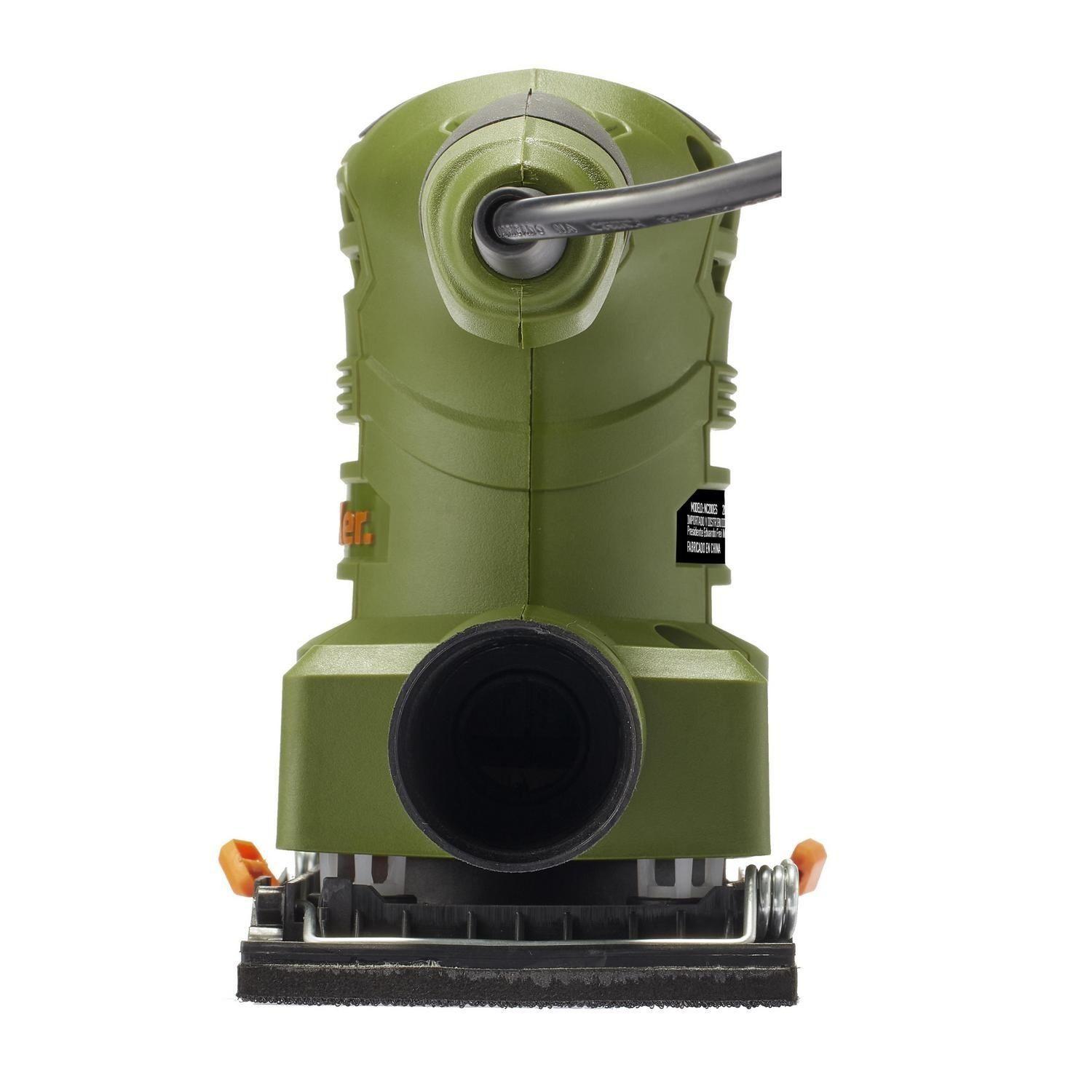 Lijadora Palma Orbital Eléctrica 200w 1/3 Bauker Color Verde-3