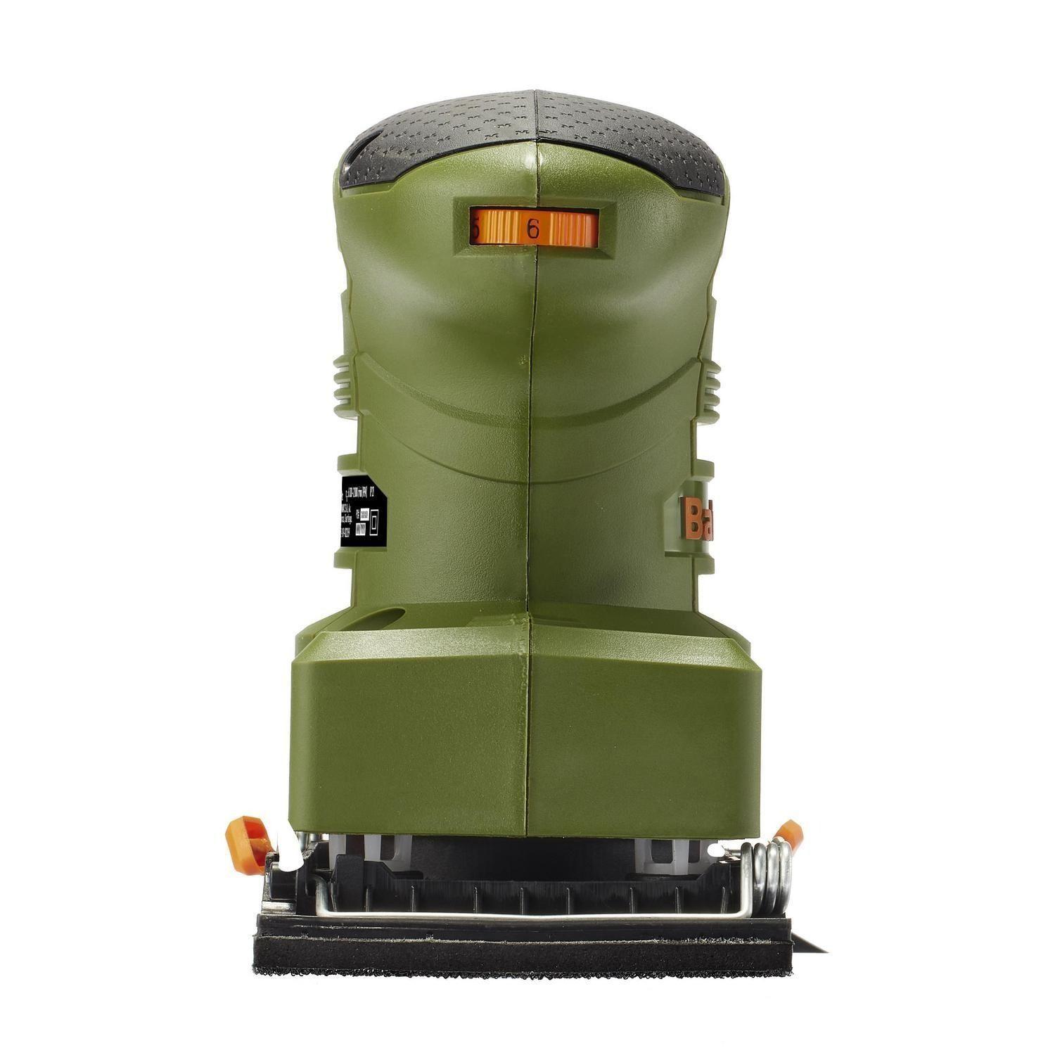 Lijadora Palma Orbital Eléctrica 200w 1/3 Bauker Color Verde-5