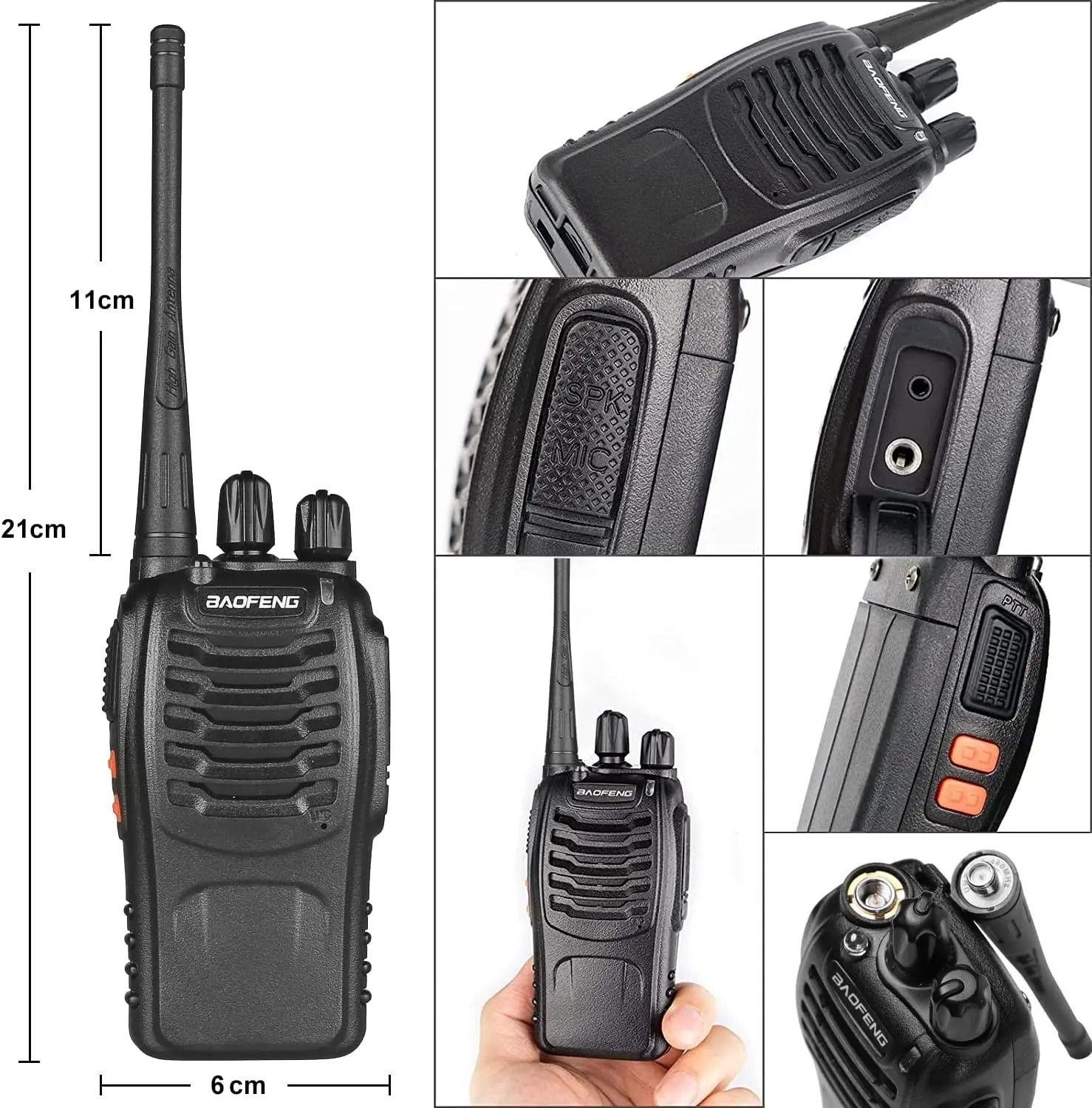 Pack 2 Radios Transmisor Walkie Talkie Baofeng-4