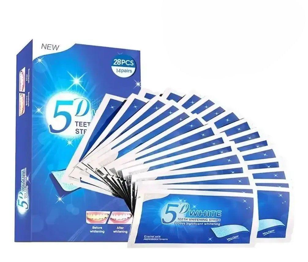 Caja Tiras Blanqueamiento 5d Advanced Teeth Whitening Strips-0