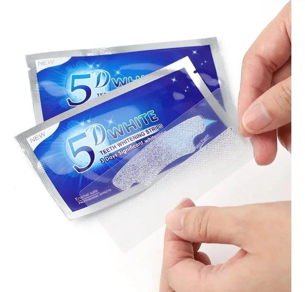 Caja Tiras Blanqueamiento 5d Advanced Teeth Whitening Strips-1