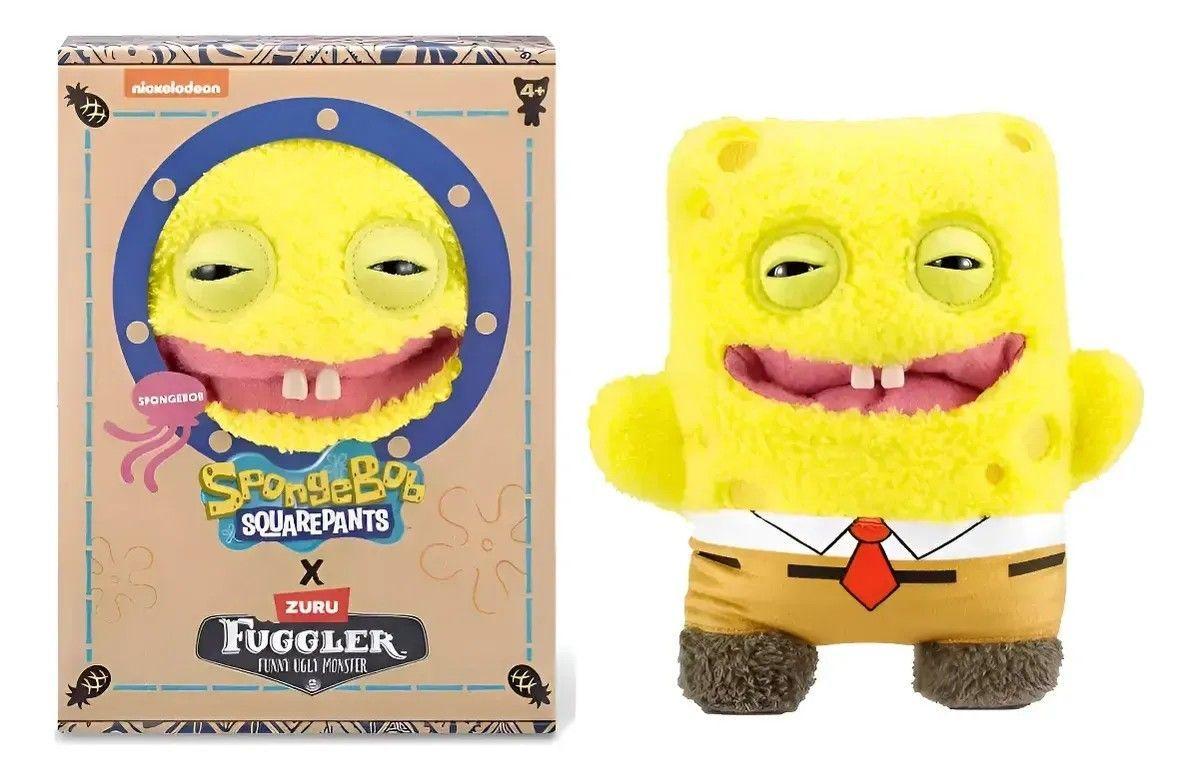 Peluche Fuggler Bob Esponja De Zuru Color Amarillo-4