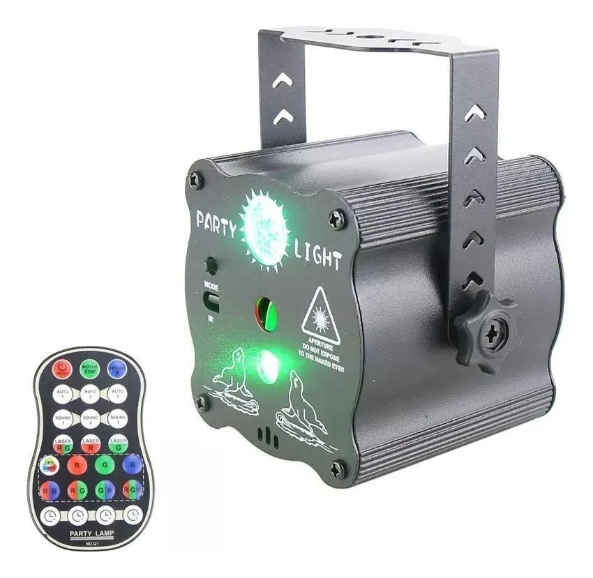 Luz Disco Led Rgb Láser Proyector Disco Fiestas 60 Patrones-4