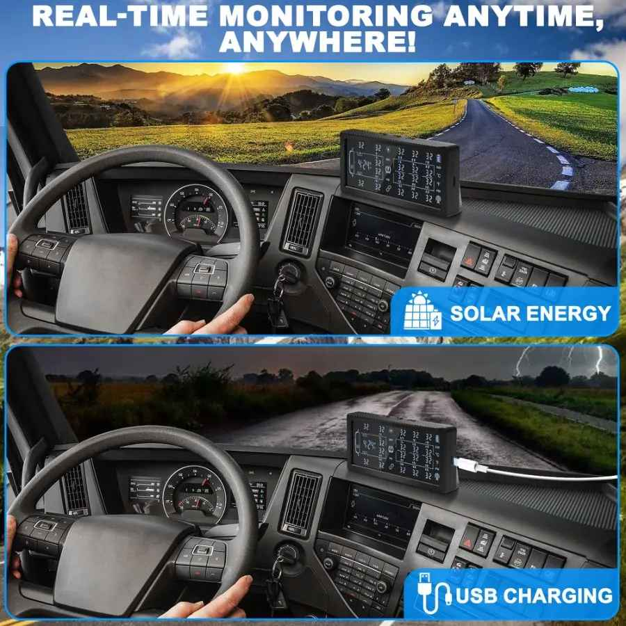 Sensor Monitoreo De Presión De Neumáticos 10 Sensores Tpms  -3