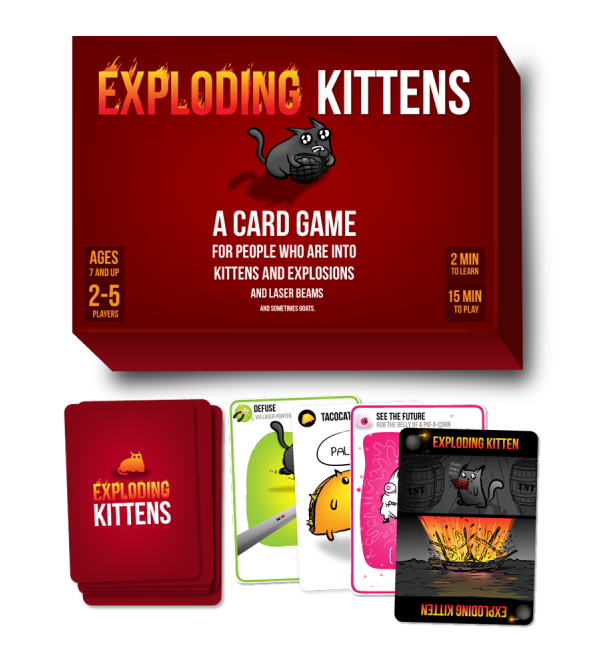 Juego De Cartas Exploding Kittens En Ingles-5