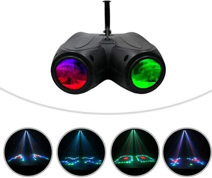 Luz Disco 128 Led Rgb Láser Doble Cabezal Fiesta 20w-3