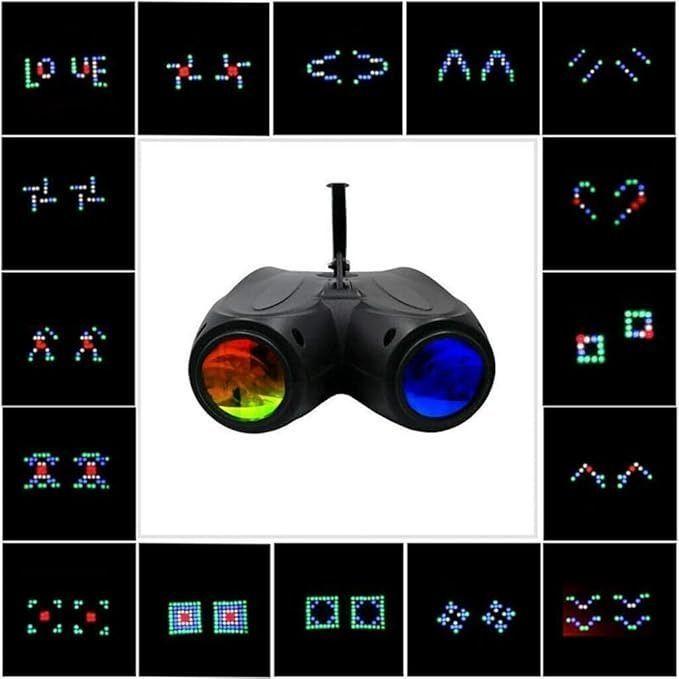 Luz Disco 128 Led Rgb Láser Doble Cabezal Fiesta 20w-6