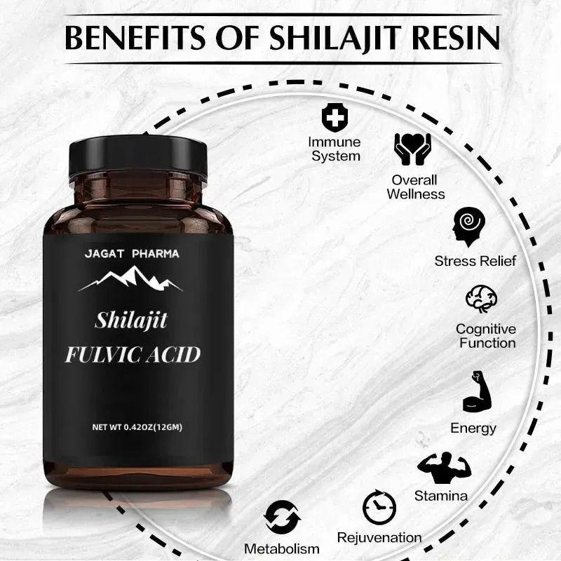 Shilajit Puro Del Himalaya 120 Capsulas Acido Fulvico Natura-2