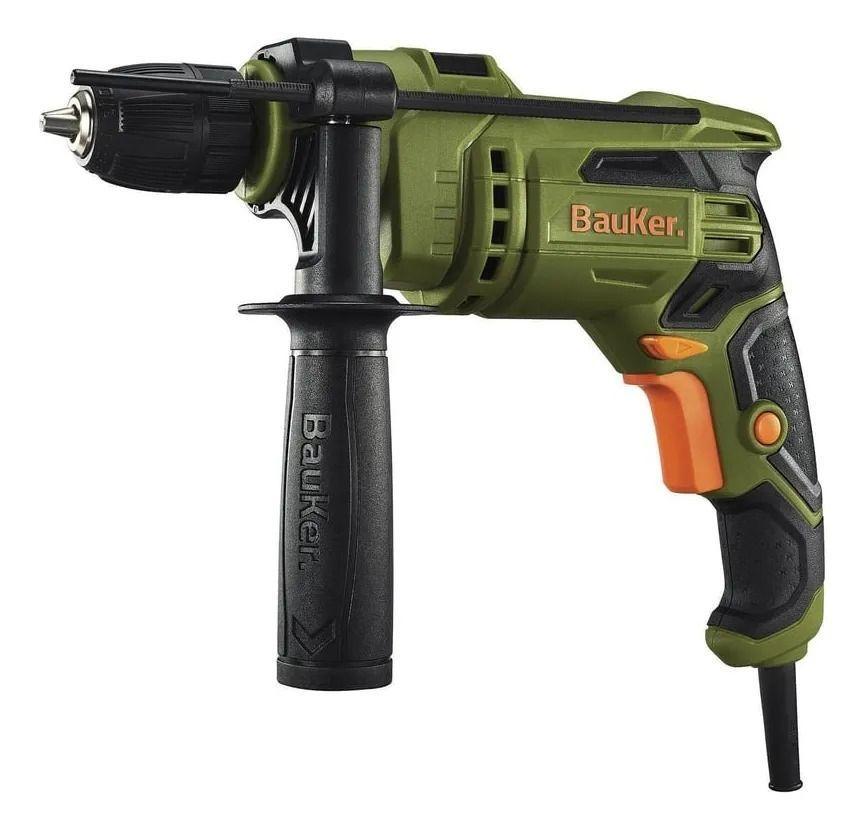 Taladro Percutor Eléctrico Bauker 650w 10mm Color Verde-0