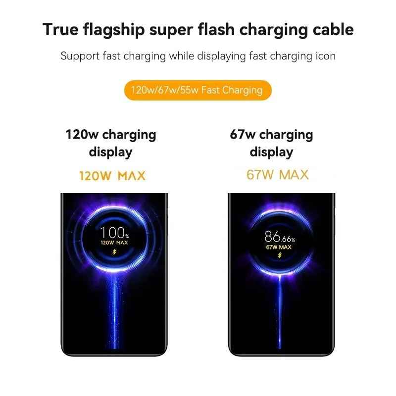 Cable Usb Original tipo C Xiaomi 120W 67W-3