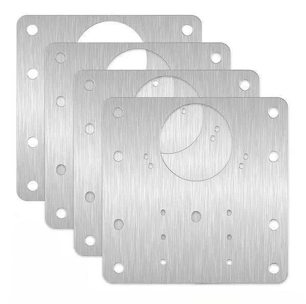 Platinas Para Reparación De Bisagra Puerta  -0