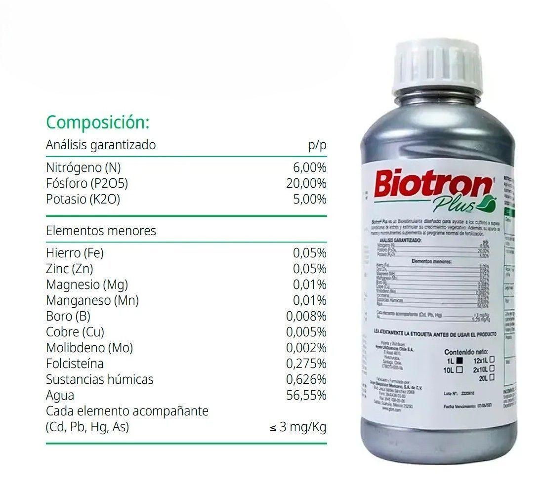 Bioestimulante Para Plantas Y Cultivos Biotron Plus 1L-2