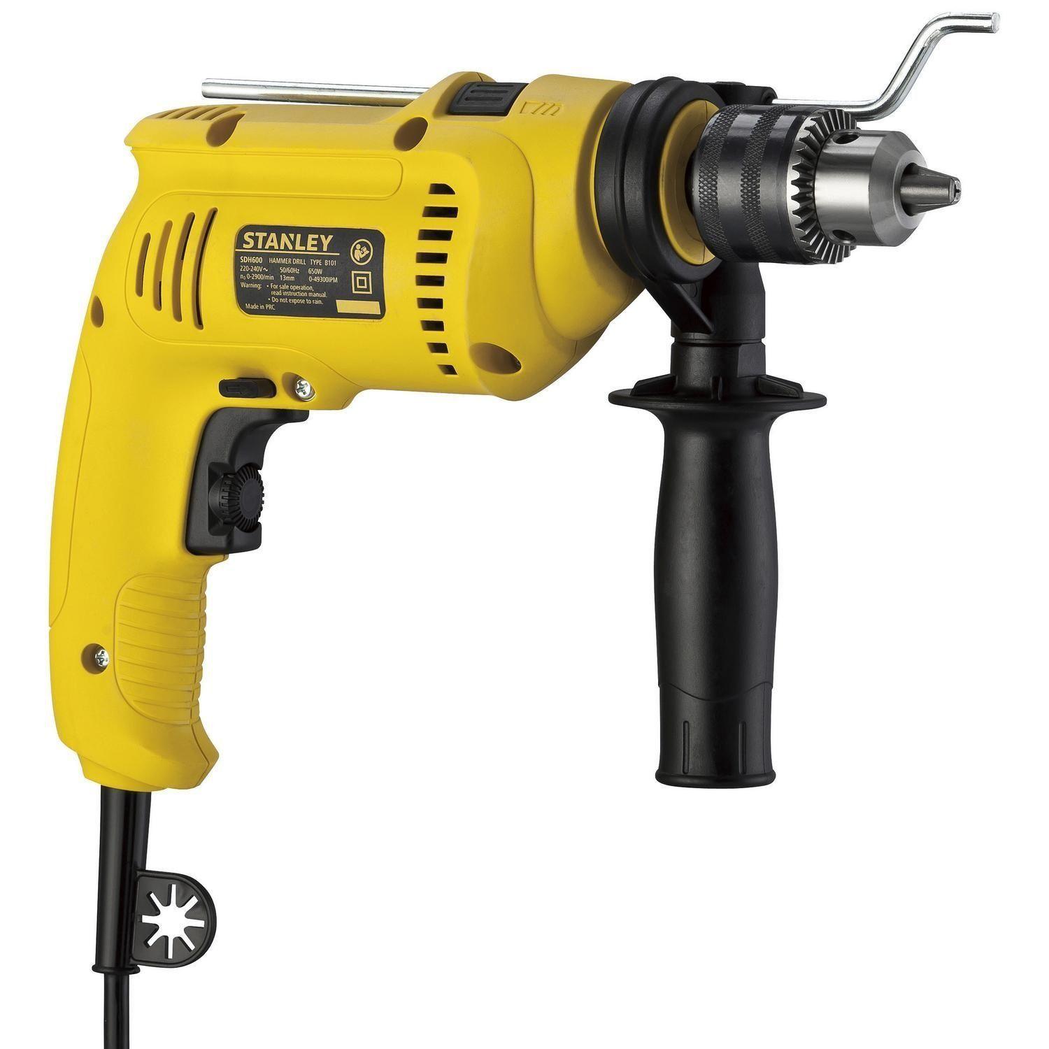 Taladro Percutor Electrico Stanley 13mm 600w Sdh600-b2c-2