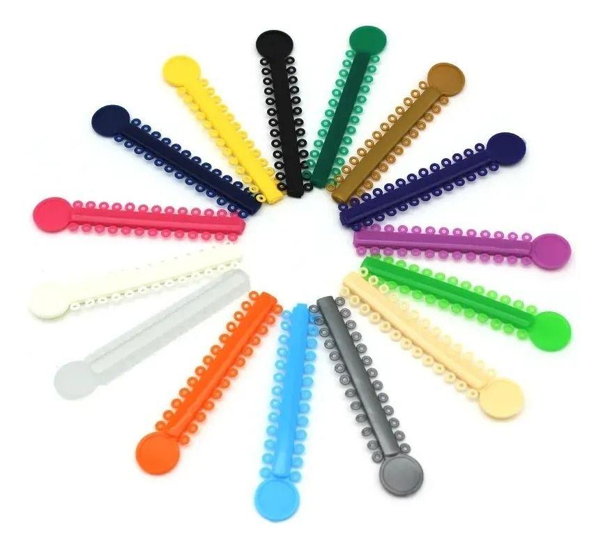 Pack Bandas Ligaduras Elásticos Ortodoncia Colores Surtidos-0