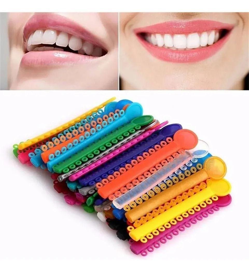 Pack Bandas Ligaduras Elásticos Ortodoncia Colores Surtidos-1