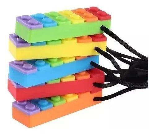 Pack 5 Collar Mordedores Sensorial Autismo Ansiedad Estres-2