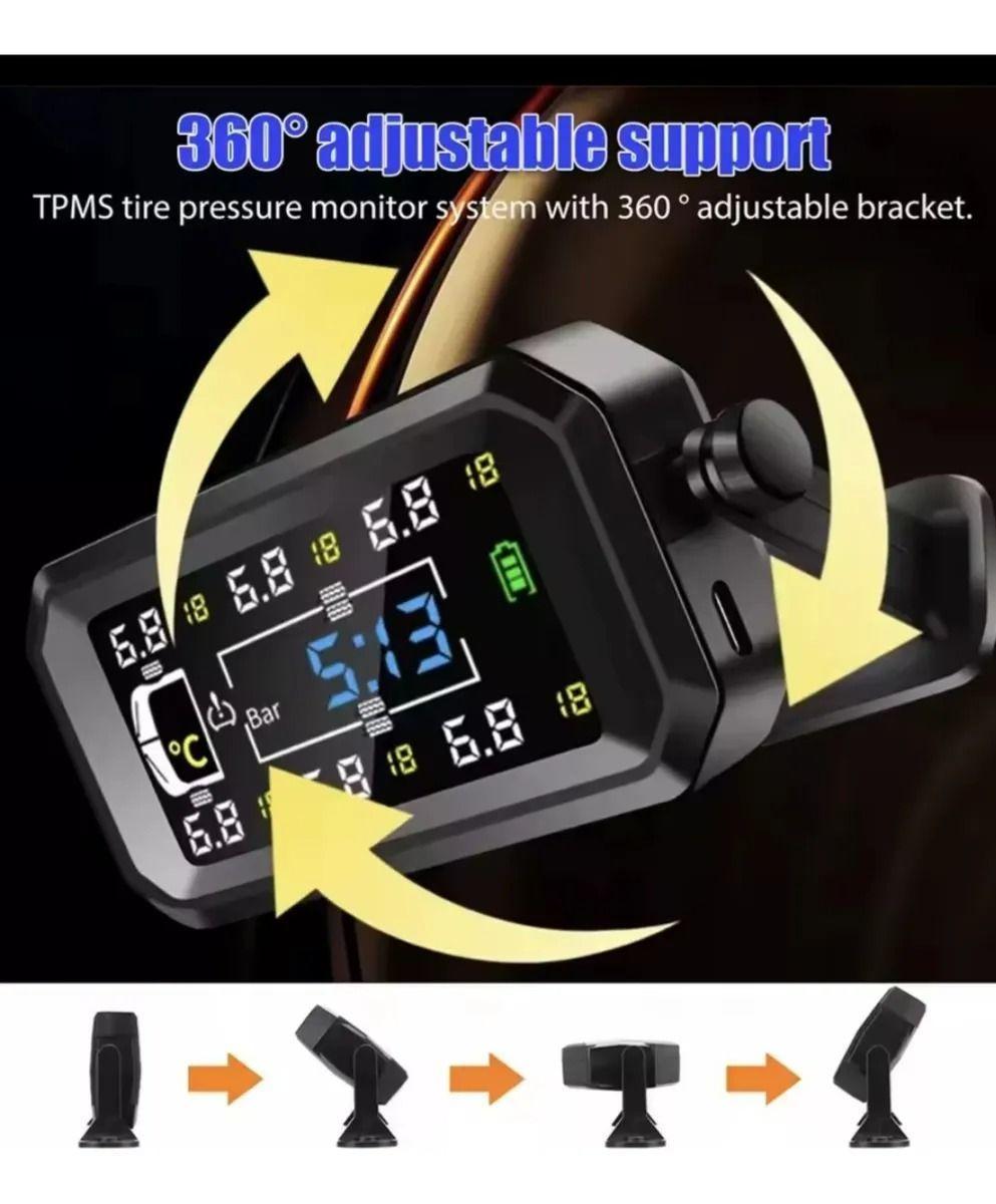 Sensor Alarma Medidor De Presion Neumatico 6 Sensores Tpms-4