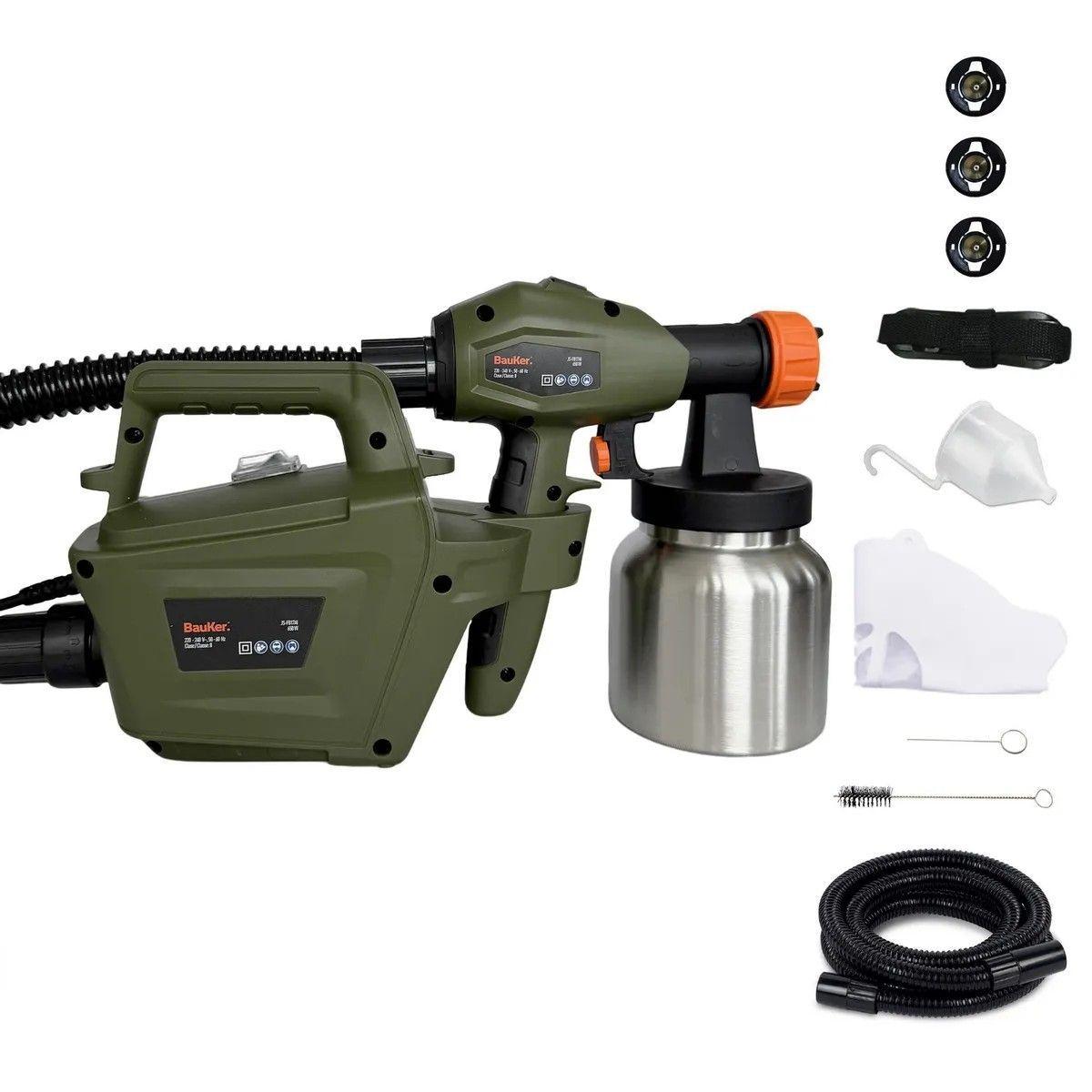 Pistola Para Pintar Bauker 650w 800ml 220 V-4