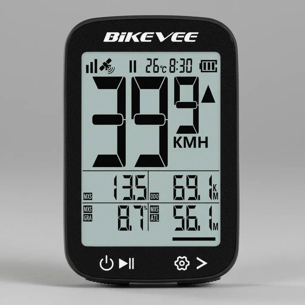 Ciclocomputador Inalámbrico Bikevee Negro-2