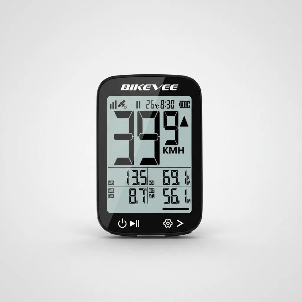 Ciclocomputador Inalámbrico Bikevee Negro-5