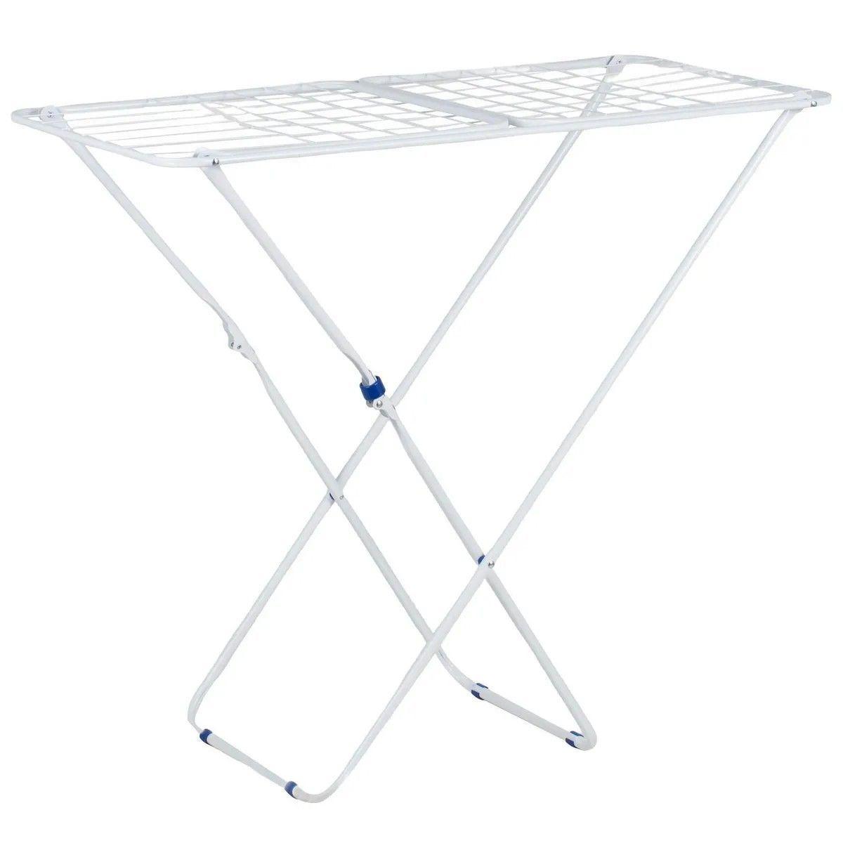 Tendedero De Ropa Piso Acero 182x50 Cm Blanco-2