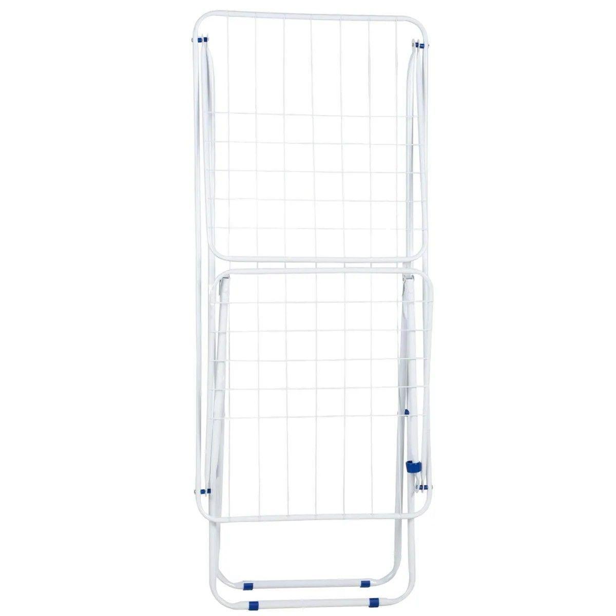 Tendedero De Ropa Piso Acero 182x50 Cm Blanco-3