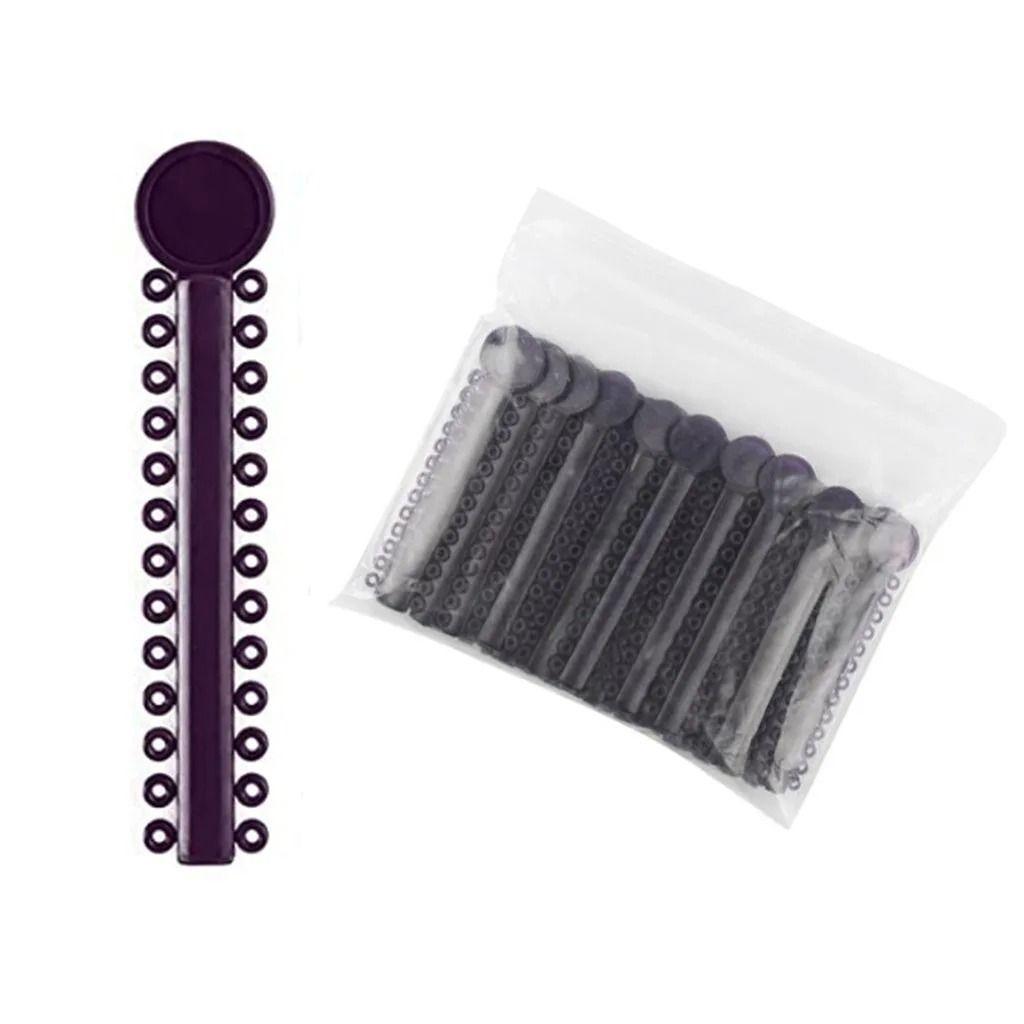 Pack 1040 Bandas Ligaduras Elásticos Ortodoncia Color Negro-1