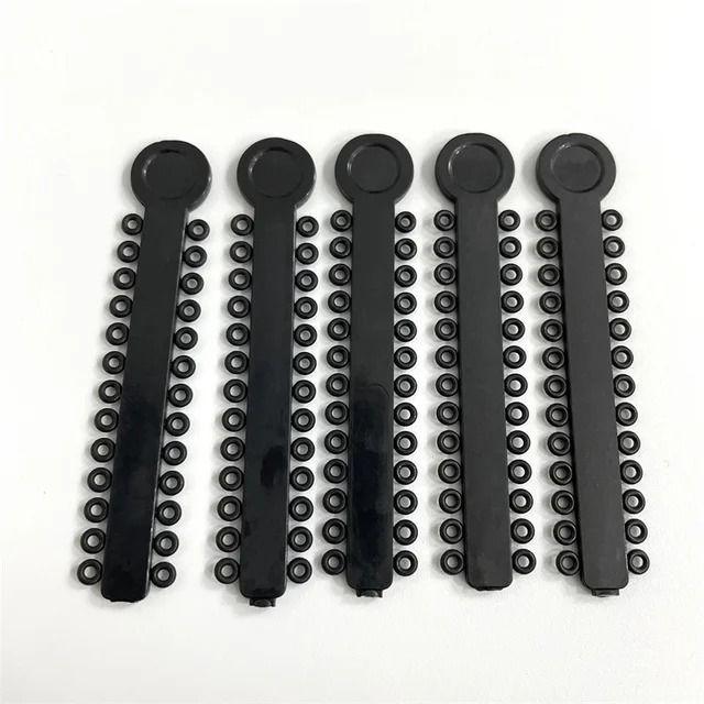 Pack 1040 Bandas Ligaduras Elásticos Ortodoncia Color Negro-4