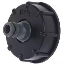 Tapa S60x6 Adaptador Ibc O Bidón Con Conector Rápido 1/2-2