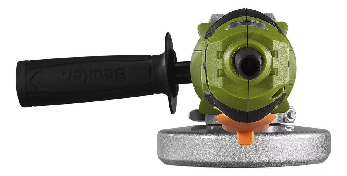 Esmeril Angular Eléctrico 4,5 820w 11000rpm Bauker Color Verde-3