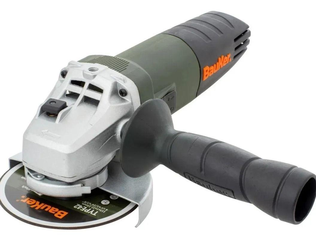 Esmeril Angular Bauker Con Maleta 4,5 820w + 20 Discos-0