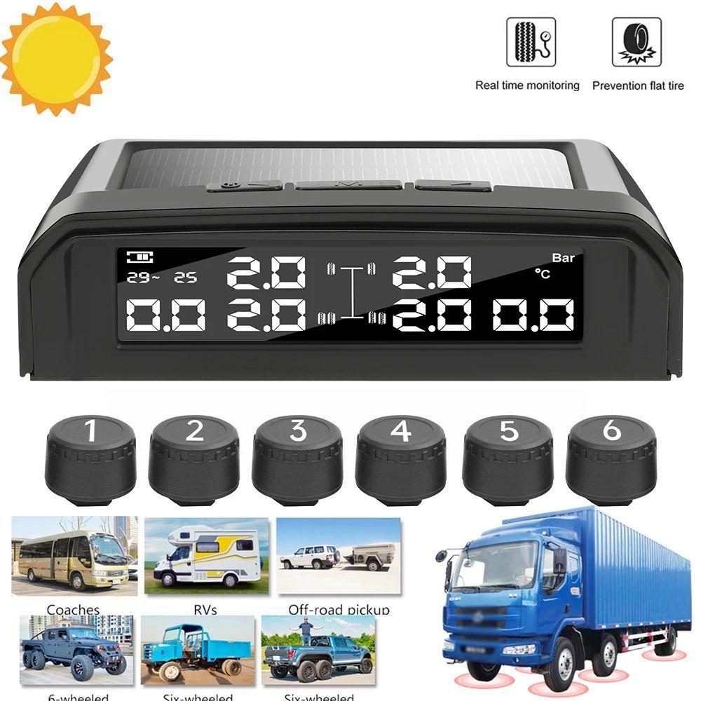 Sensor Presión Y Temperatura De Neumáticos Tpms 6 Sensores-1