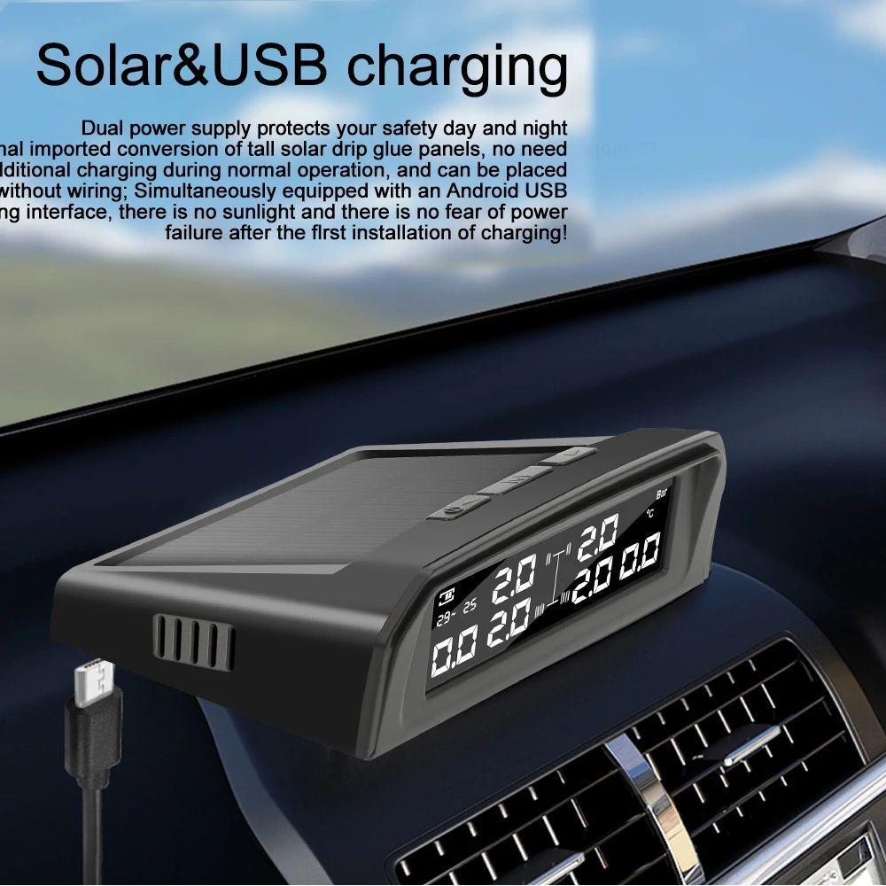 Sensor Presión Y Temperatura De Neumáticos Tpms 6 Sensores-3