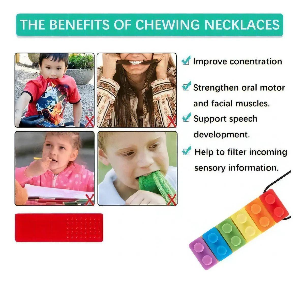 Collar Sensorial Mordedor Déficit Atencional Autismo Tea-4
