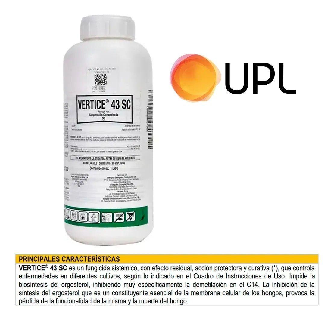 Fungicida Vertice 43 Sc 1 Litro Tebuconazol 43%-5
