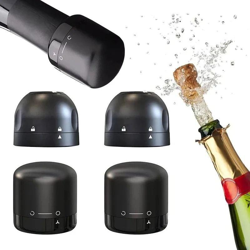 X2 Tapon Hermético Para Botella De Espumante Y Vino-2