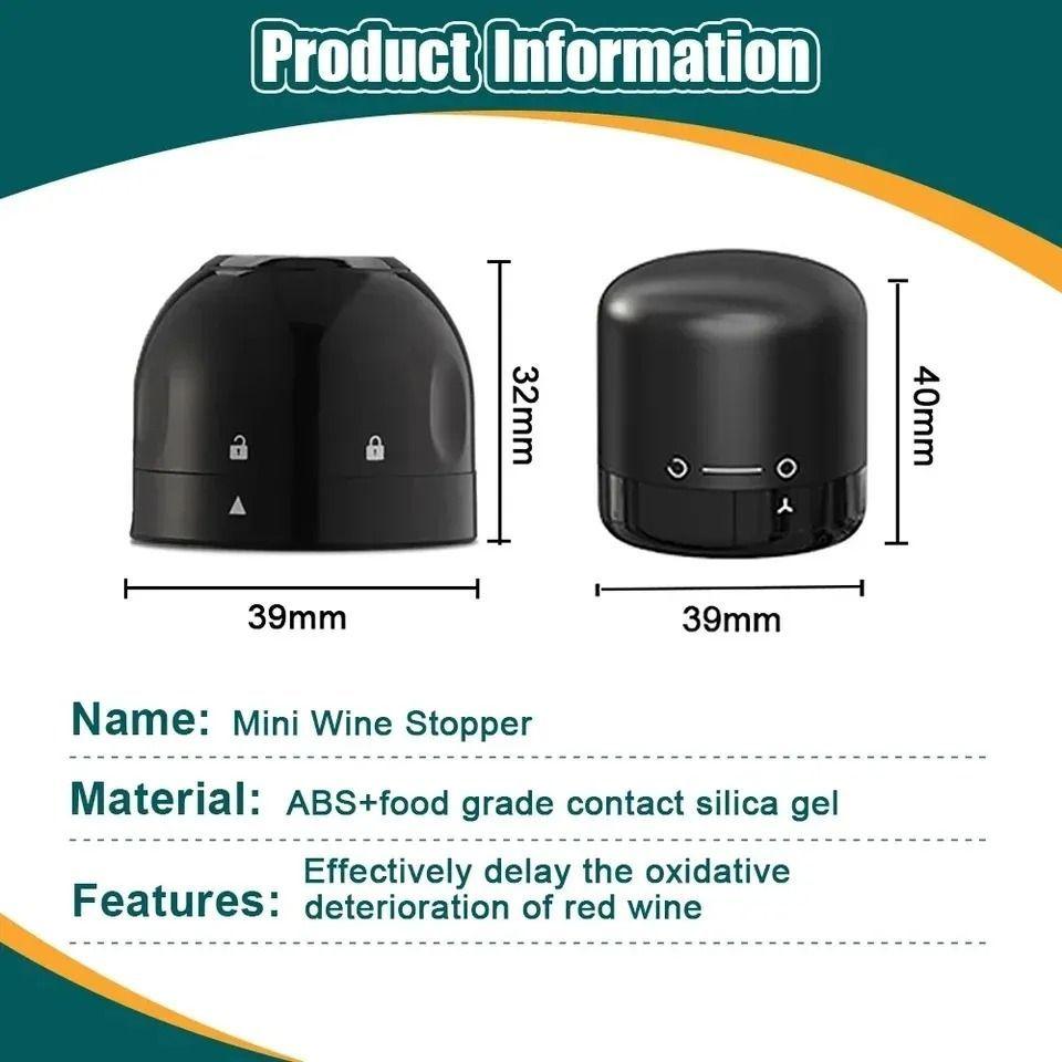 X2 Tapon Hermético Para Botella De Espumante Y Vino-4