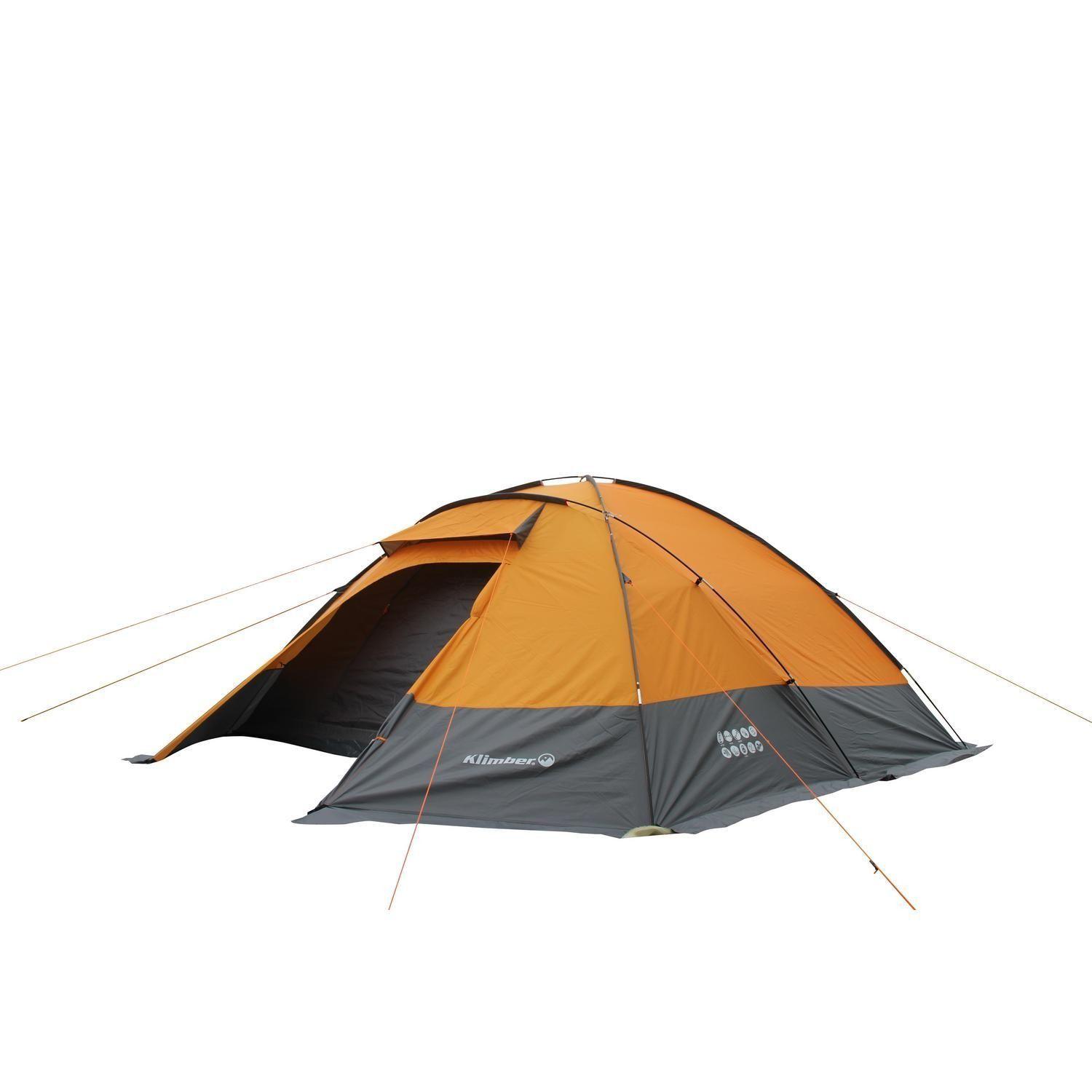 Carpa Klimber Modelo Rupanco 8 Personas Naranjo/gris-2