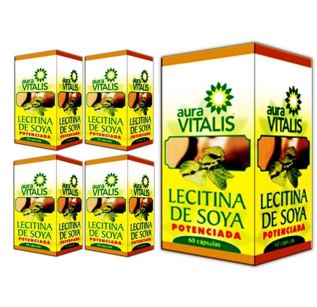 Lecitina Soya Potenciada 5x60 Caps Lecitina De Soya Pomelo A.v Colesterol-0