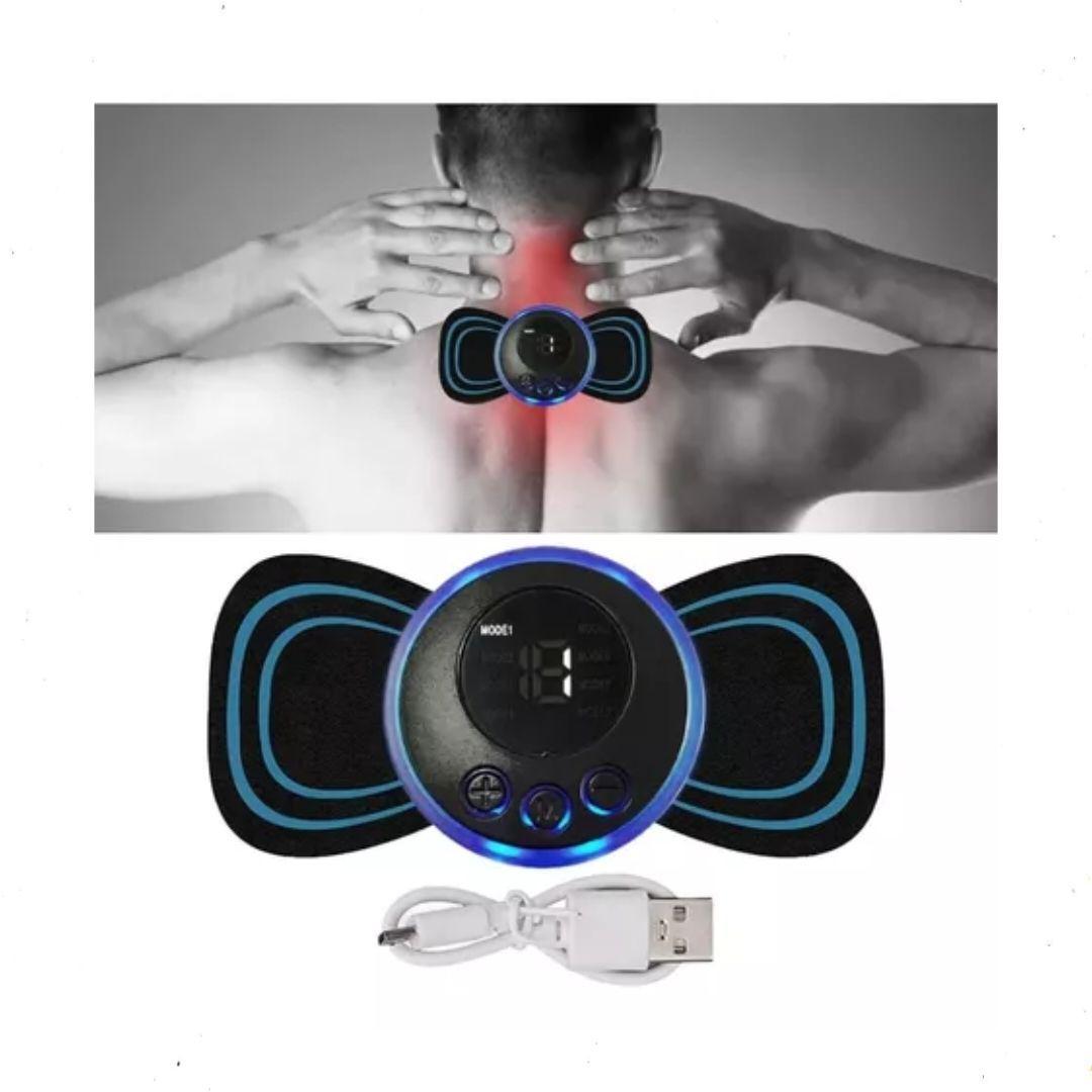 Mini Masajeador Eléctrico Con Pegatina Inteligente Masaje Color Negro-2