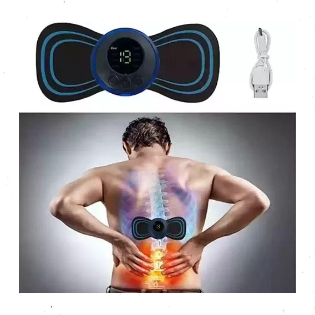 Mini Masajeador Eléctrico Con Pegatina Inteligente Masaje Color Negro-3