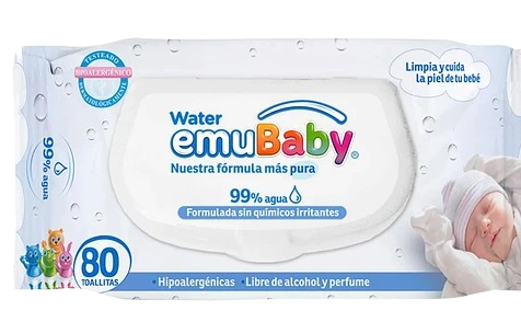 Toallitas Humedas Emubaby Water 10 Paq De 80und C u-1