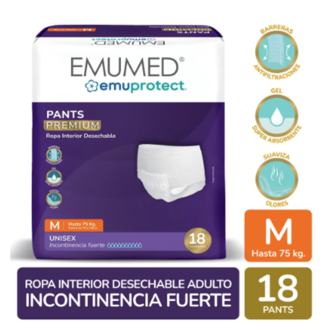 Pa ales Emumed Pants Adultos 4 Paquetes Elegir Talla M-2