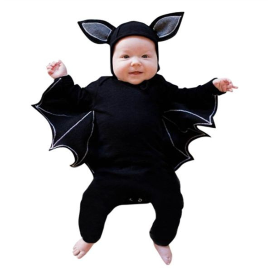 Enterito Halloween Murciélago Bebe Unisex-0
