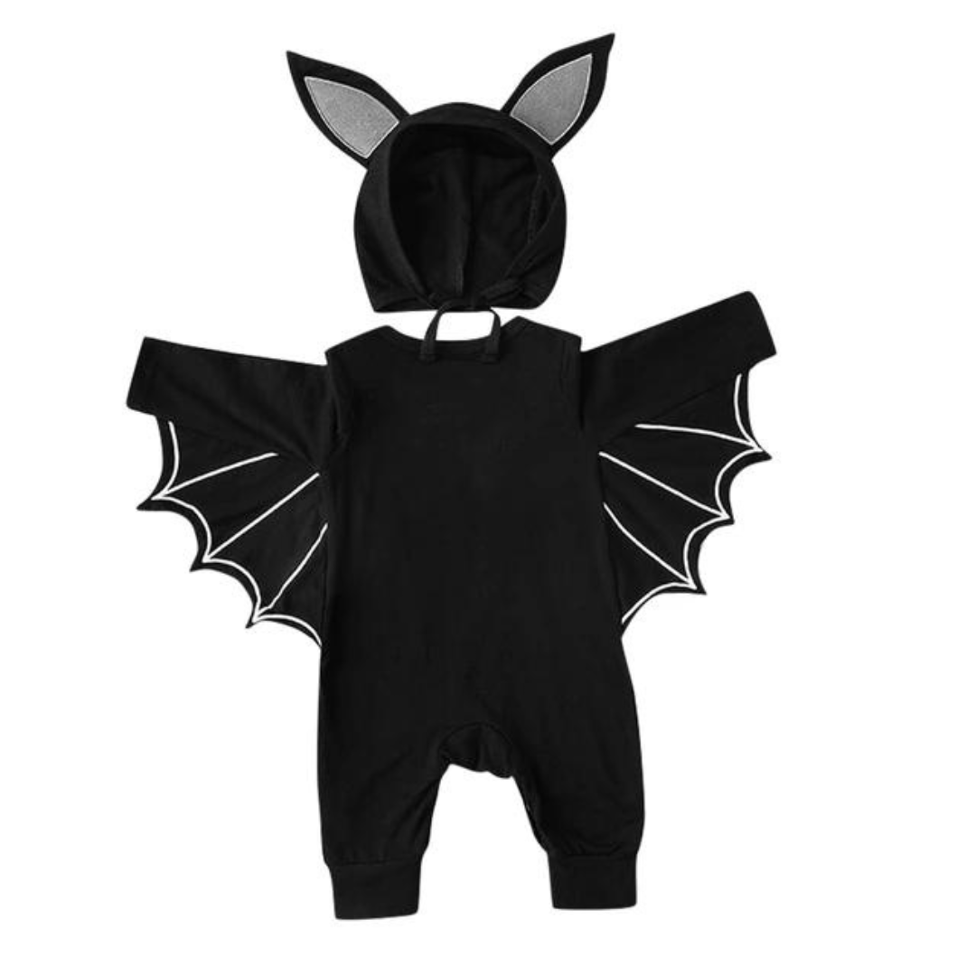 Enterito Halloween Murciélago Bebe Unisex-1