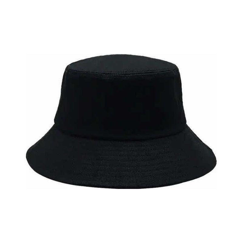 Sombrero Ala Ancha Forma Cubo Gorro Pescador Para El Sol Negro Estándar Adulto-2