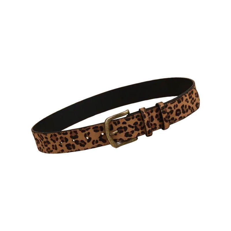 Cinturón Con Estampado De Leopardo Estilo Para Mujer Y Onda Leopardo Animal Print 110-2